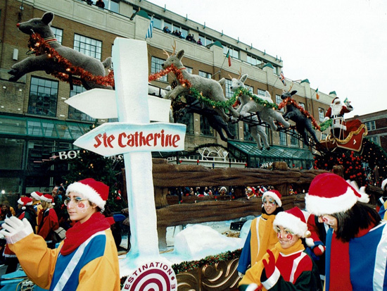 défilé char Père Noël Sainte-Catherine